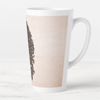 Caneca De Café Latte Coffee Bean Heart Latte Mug