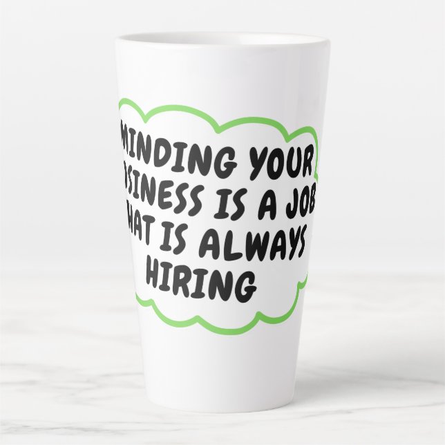 Caneca De Café Latte Coffee Mug Engraçado (Frente)