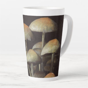 Caneca De Café Latte Cogumelos