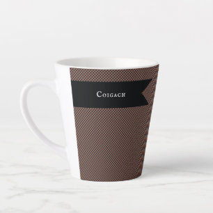 Caneca De Café Latte Coigach Tweed Rustic Gun Club Check Latte Mug