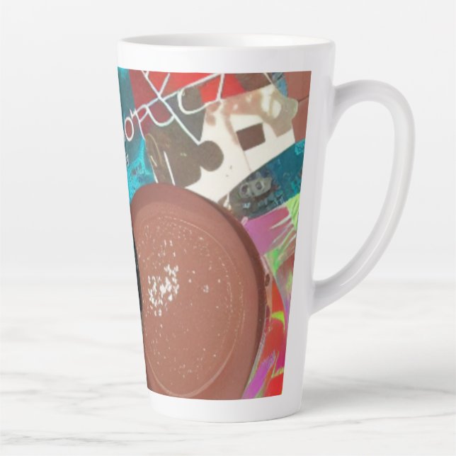Caneca De Café Latte Coisas de Chocolate Latte Mug (Direita)
