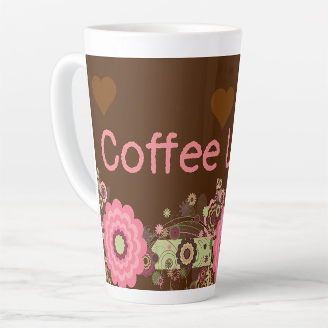 Caneca De Café Latte Coleção de Presentes Bonitos (Ângulo esquerdo)