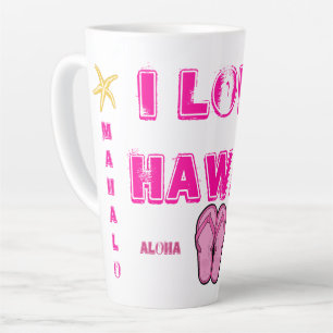 Caneca De Café Latte Coleção Hawaii Aloha