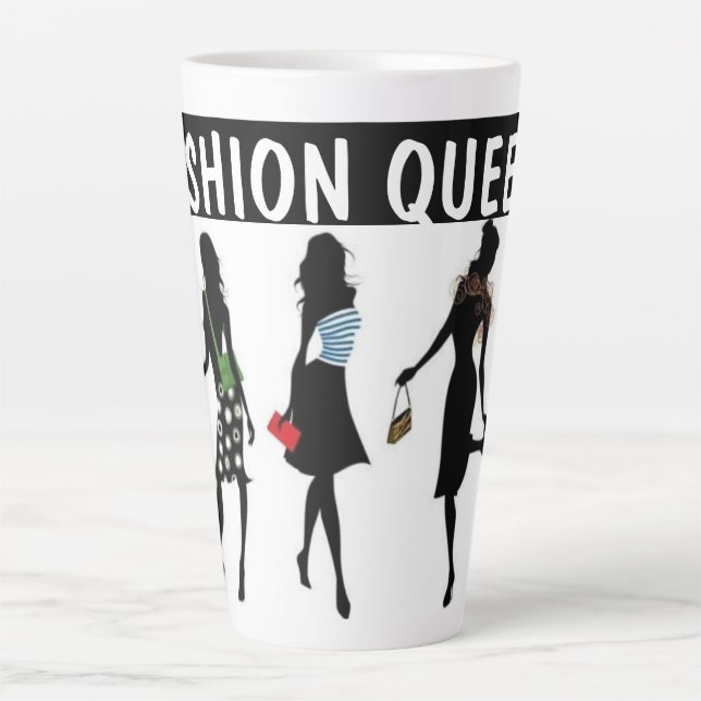 CANECA DE CAFÉ LATTE COLEÇÃO RAINHA DA MODA (Frente)