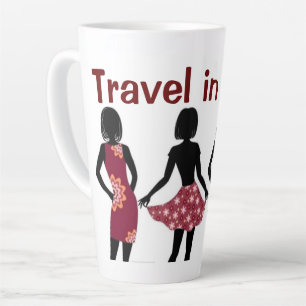 Caneca De Café Latte COLEÇÃO RAINHA DA MODA Senhoras