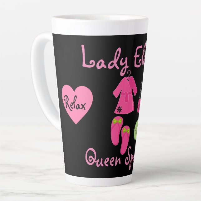 CANECA DE CAFÉ LATTE COLEÇÃO SENHORA ELEGÂNCIA (Ângulo esquerdo)
