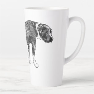 Caneca De Café Latte Colete Alto, Manhã Silenciosa