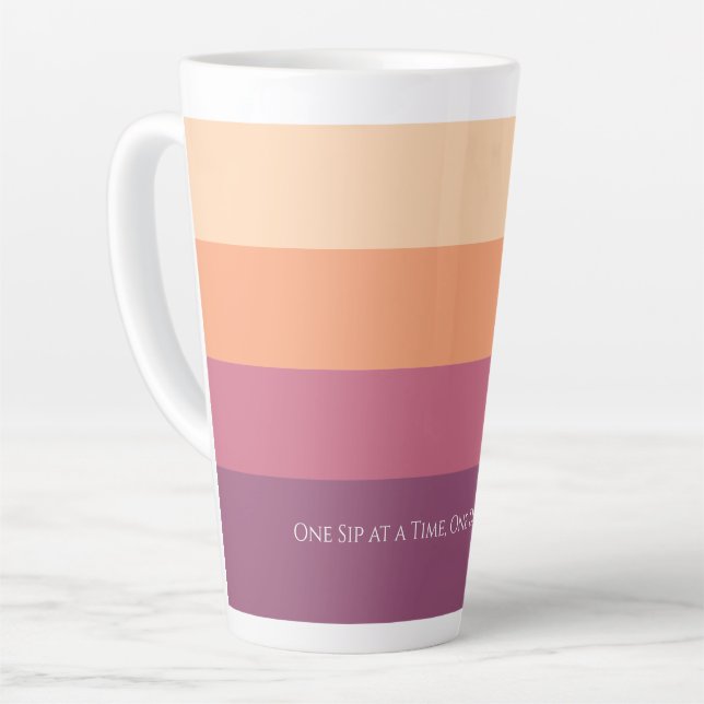 Caneca De Café Latte Colheita Paleta-Motivacional-Mug (Ângulo esquerdo)