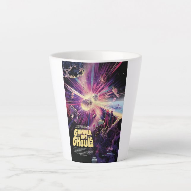 Caneca De Café Latte Colisão Cósmica de Kilonova Ray Burst Pulsares Gam (Frente)
