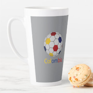 Caneca De Café Latte Colômbia Futebol