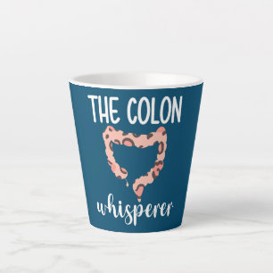 Caneca De Café Latte Colon Whisperer Gastrenterologista