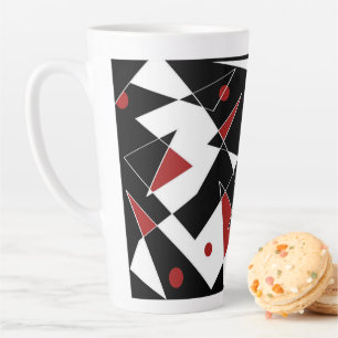Caneca De Café Latte Coloque os Red Balls