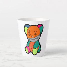 Caneca De Café Latte Colorful bear