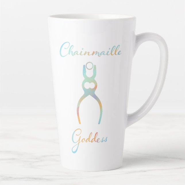 Caneca De Café Latte Colorful Chainmaille Goddese (Direita)
