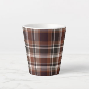 Caneca De Café Latte Colorir Tartan