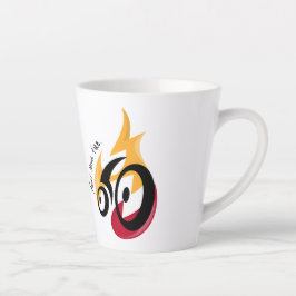 Caneca De Café Latte Combustível para o seu fogo, motivação de ciclismo