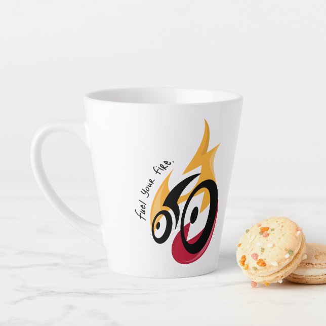 Caneca De Café Latte Combustível para o seu fogo, motivação de ciclismo (In Situ)