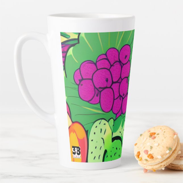 Caneca De Café Latte Comida como coleção de medicamentos (In Situ)