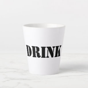 Caneca De Café Latte Comidas Genéricas e Suprimentos para Pessoas Humor