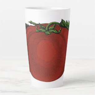Caneca De Café Latte Comidas, tomate em relevo, produtos hortícolas e F