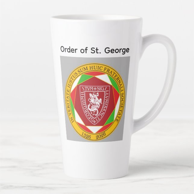 Caneca De Café Latte Commemorative 700th Anniversary Latte Mug (Direita)