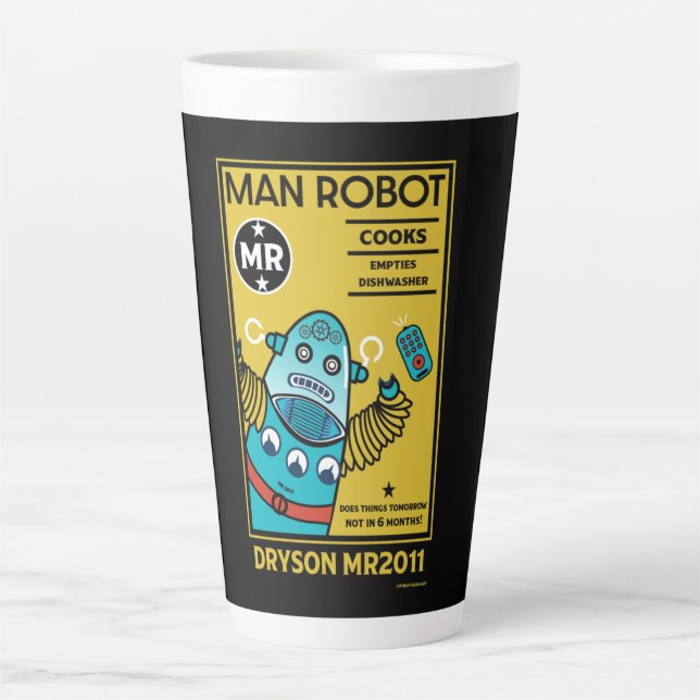 Caneca De Café Latte Como Mudar Um Homem (Frente)