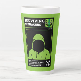 Caneca De Café Latte Como Sobreviver aos Adolescentes