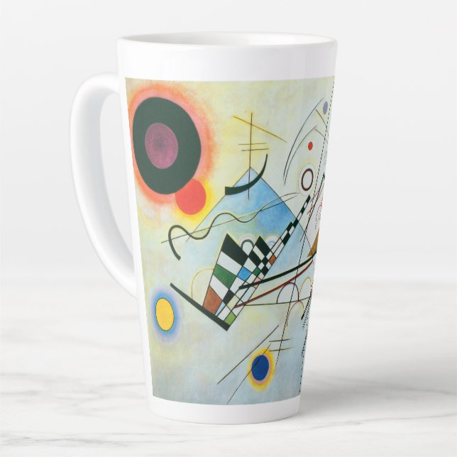 Caneca De Café Latte Composição VIII de Wassily Kandinsky (Ângulo esquerdo)