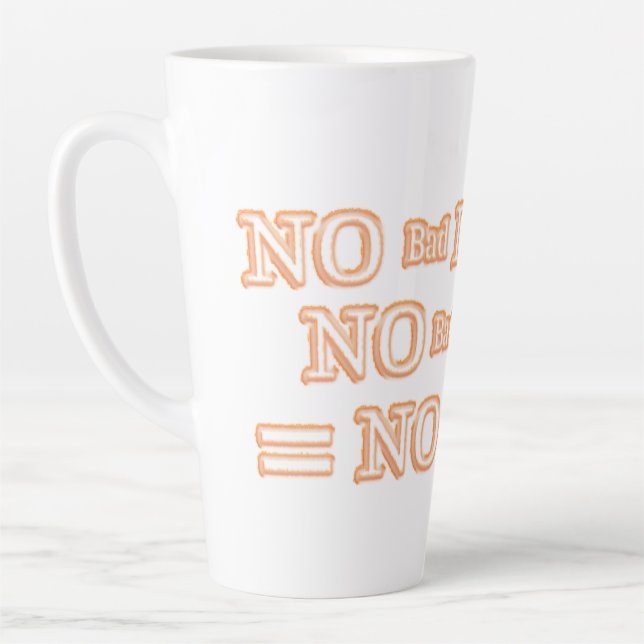 Caneca De Café Latte Comprar Trabalho de arte Design de "Nenhuma Equaçã (Esquerda)