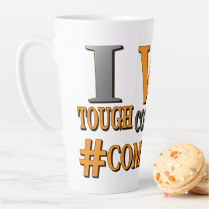 Caneca De Café Latte "CONCORRÊNCIAS DIFÍCEIS" Design. Compre agora