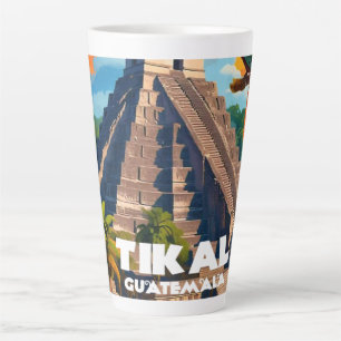 Caneca De Café Latte Conjunto de Artes Retro-Poster Wall Viagem da Guat