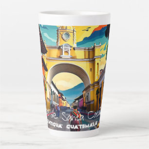 Caneca De Café Latte Conjunto de Artes Retro-Poster Wall Viagem da Guat
