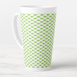 Caneca De Café Latte Conjunto de Pastas Arquivo Verde Botânico