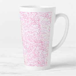 Caneca De Café Latte Conjunto de Pastas de Arquivo Abstratas Rosa
