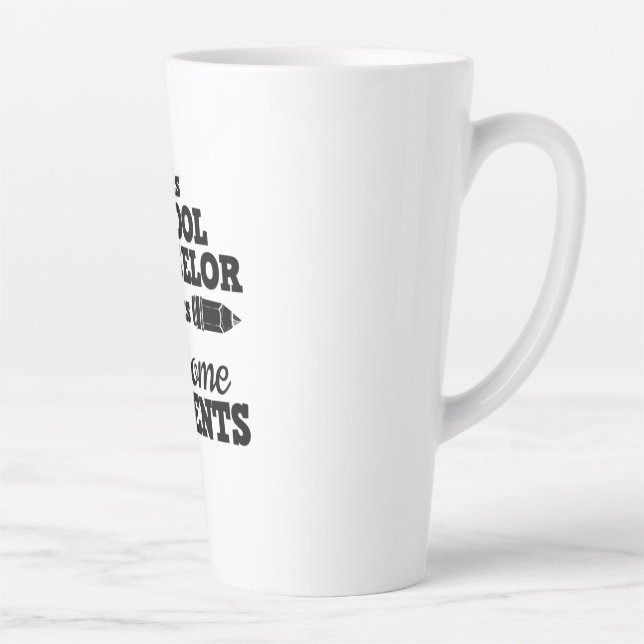 Caneca De Café Latte Conselheira de Professores (Direita)