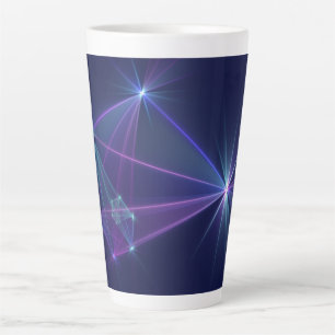 Caneca De Café Latte Constelação, Abstrato Fantasy Arte Fractal