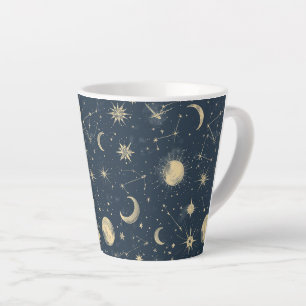 Caneca De Café Latte Constelação Celestial - Noite Estelar (2)