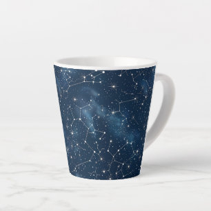 Caneca De Café Latte Constelação Celestial - Noite Estelar (3)
