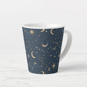 Caneca De Café Latte Constelação Celestial - Noite Estelar (4)