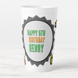 Caneca De Café Latte Construction Dump Truck 