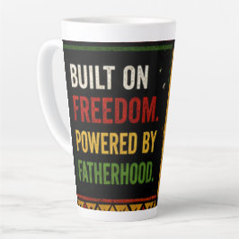 Caneca De Café Latte Construído na Liberdade, Impulsionado pela Paterni