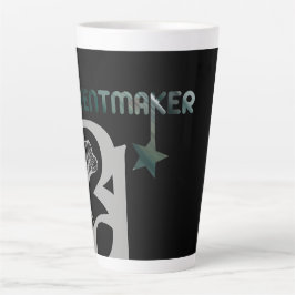 Caneca De Café Latte CONTENTMAKER Latte Mug Abstrato Interior Verde