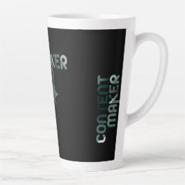 Caneca De Café Latte CONTENTMAKER Latte Mug Abstrato Interior Verde