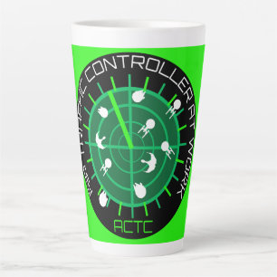 Caneca De Café Latte Controlador de tráfego aéreo