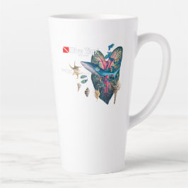 Caneca De Café Latte Convite tropical