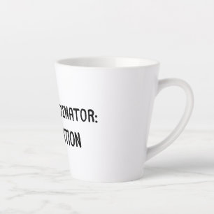 Caneca De Café Latte Coordenador de caos - Edição Man