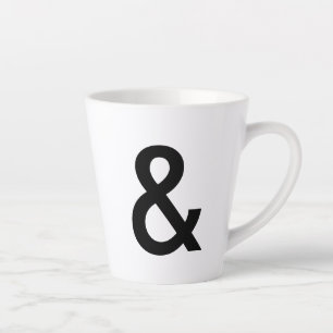 Caneca De Café Latte "&" copo