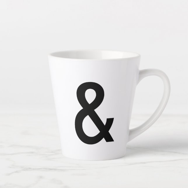 Caneca De Café Latte "&" copo (Direita)