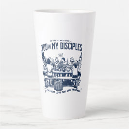 Caneca De Café Latte Copo com versículo bíblico para encorajar e abenço