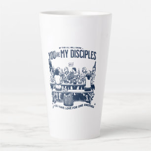 Caneca De Café Latte Copo com versículo bíblico para encorajar e abenço